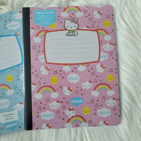 NEW Hello Kitty 2 Pack Composition Notebooks - Picture 2 of 4